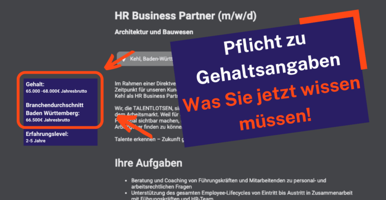  Foto zu Pflicht zu Gehaltsangaben: Alles, was Sie jetzt wissen müssen 